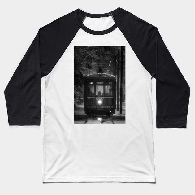 St. Charles Streetcar #910 Baseball T-Shirt by jforno